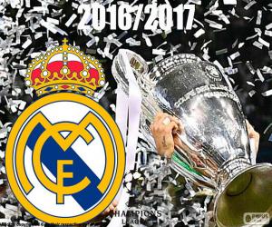 пазл Реал Мадрид, чемпионов лиги 2016-2017